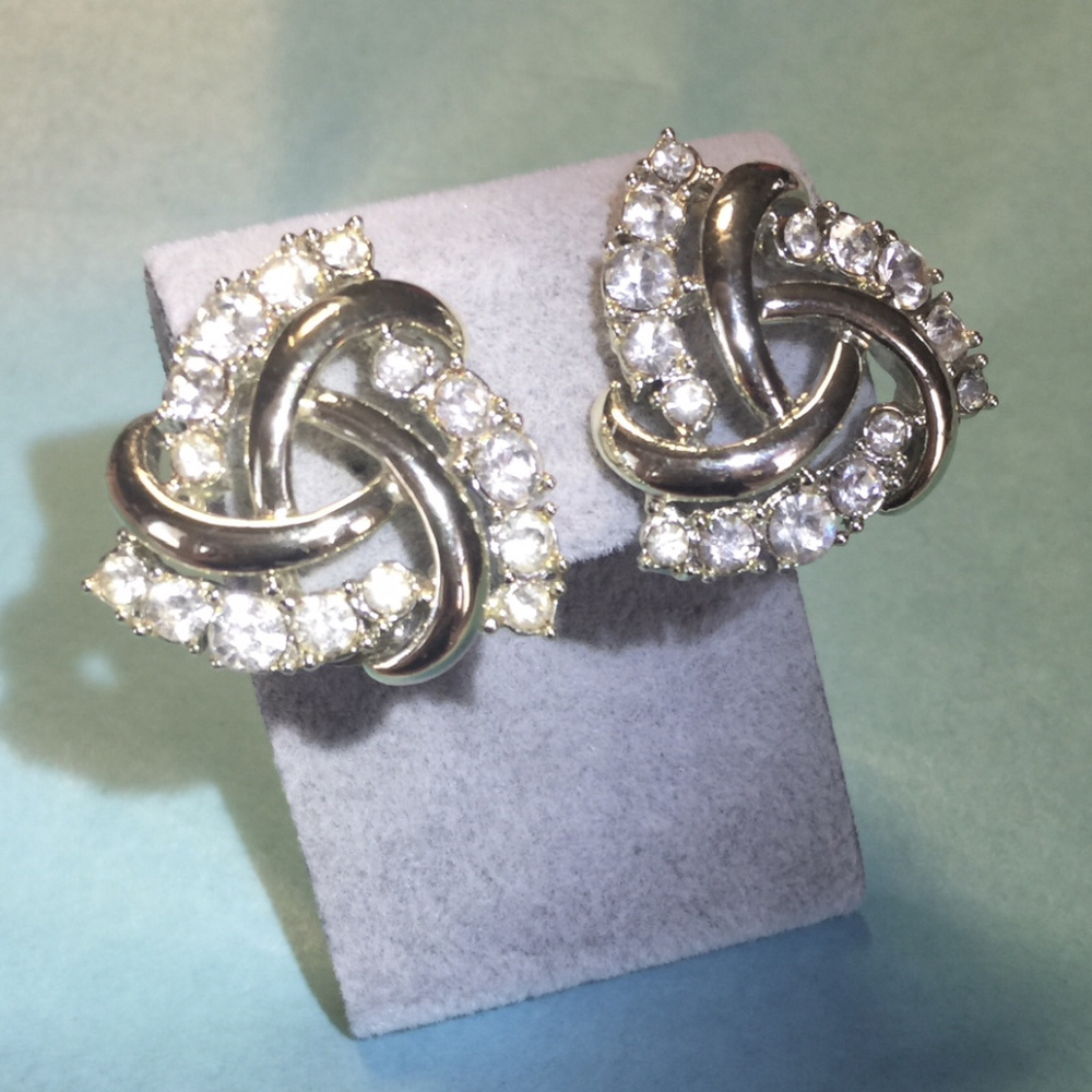 Vintage Charel Rhinestone Earrings